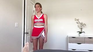 Special support for cheerleaders from the owner of the house