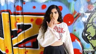 Watching the orgasm of this delightful brunette is a great pleasure