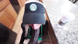 The girl took a job as a barista, not expecting rough encounters