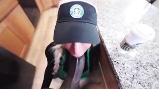 The girl took a job as a barista, not expecting rough encounters