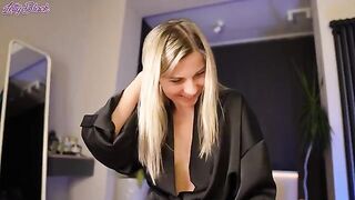 My hot stepmom Letty Black surprised me under a robe in a steamy scene