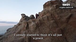 There's nothing to be found on the rocks, except for sand and pebbles