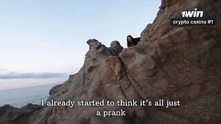 There's nothing to be found on the rocks, except for sand and pebbles