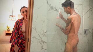 Dreaming of sex in the shower with a curvy stepmom