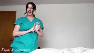 A girl got on her face what she wanted - a messy, intense finish