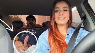 The hot girl agreed to have sex with her Uber driver