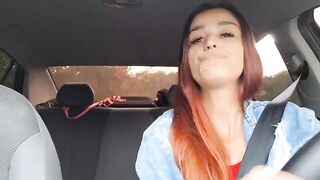 The hot girl agreed to have sex with her Uber driver