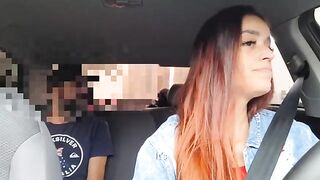 The hot girl agreed to have sex with her Uber driver