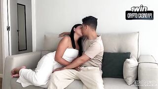The guy filled the girl with his cum full of passion