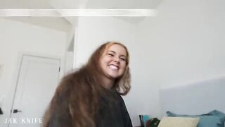 Girl was fucked by her boyfriend’s huge cock intensely