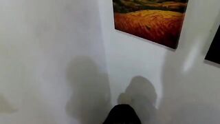 The girl was locked in, but she still wanted to get fucked