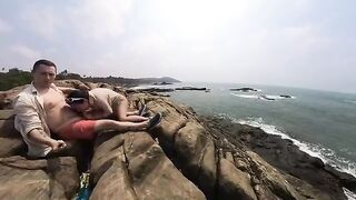 A juicy ass is worth living for, especially in a steamy outdoor scene