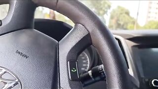 A sexy girl had sex right in the public bus