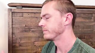 The man lies passively as the girls take control in an intense threesome