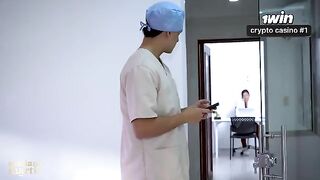 The doctor wrote a sex prescription for me in the hospital toilet