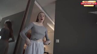 A stunning blonde with huge boobs gets fucked hard