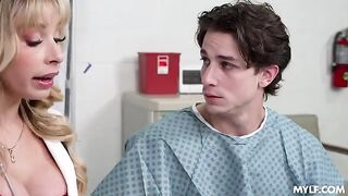 The blonde in the hospital did something that many wouldn't even think of