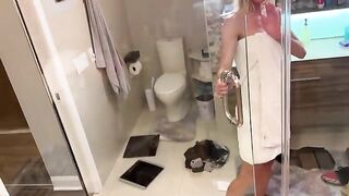 The guy did the sauna with his girlfriend and her friend