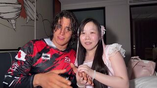 The girl with rice-scented body gets fucked by a muscular guy