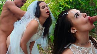 The bride got her ass fucked on the wedding day