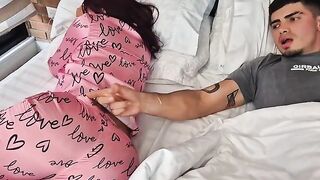 Girl caresses herself, imagining intimate moments with someone close