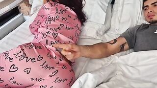 Girl caresses herself, imagining intimate moments with someone close