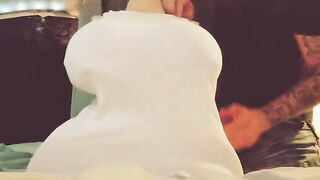 The guy couldn't restrain himself and started to breathe dirty things