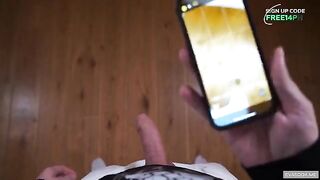 The girl was caught and fucked in the mouth by an unexpected guy