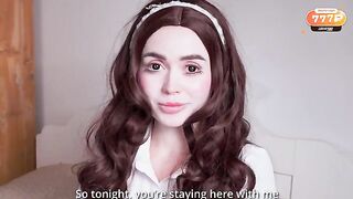 The sweet girl was fucked by a guy in a roleplay