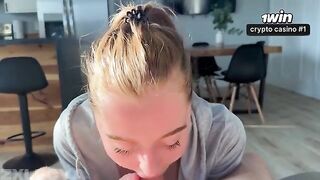 The cutest striptease with a blonde in POV quality