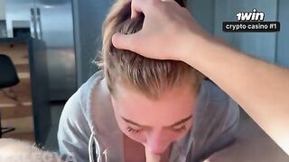 The cutest striptease with a blonde in POV quality