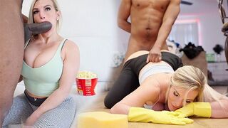 Step mom gets her pussy destroyed by BBC all day long