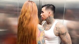 Hot MILF Andrea Castro gets banged in the elevator
