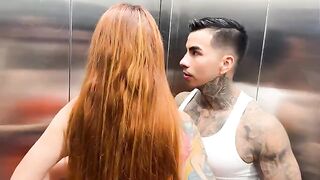 Hot MILF Andrea Castro gets banged in the elevator