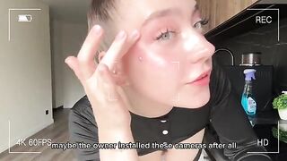 A hot Russian girl shows how to train her pussy with a finger
