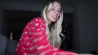 Amateur stepbrother catches every drop of his cum with his mouth