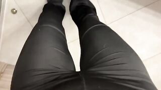 An exclusive video of a hot Russian girl in the restaurant bathroom