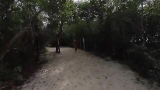 A girl with a great ass was picked up on the beach and fucked