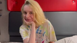 A hot Russian babe gets fucked on the train