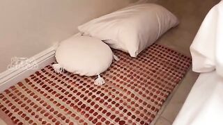 The girl saw her best friend's cock and couldn't resist, so she sucked it
