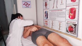 A doctor can be a real stallion when examining patients with his tongue