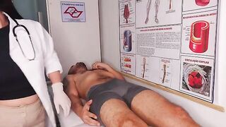 A doctor can be a real stallion when examining patients with his tongue