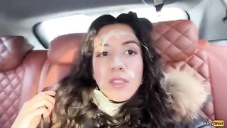 Fireworks of passion on the face of a beautiful woman, a thrilling compilation
