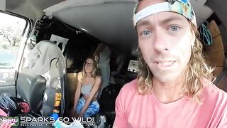 A girl is fucking with a guy in 100% Lady Layer outfit