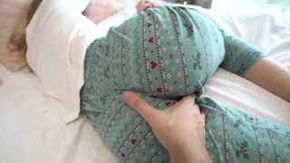 A stepsister has a sex dream about her stepbrother and he fulfills it