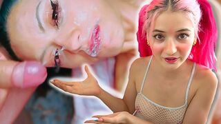 Petite TikTok thot Emma Fiore reacts to the best Argentinian porn