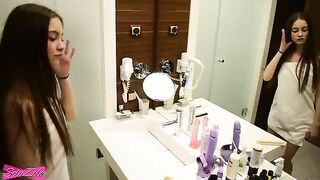A cute teen, full of energy, got fucked in the shower and on the bed